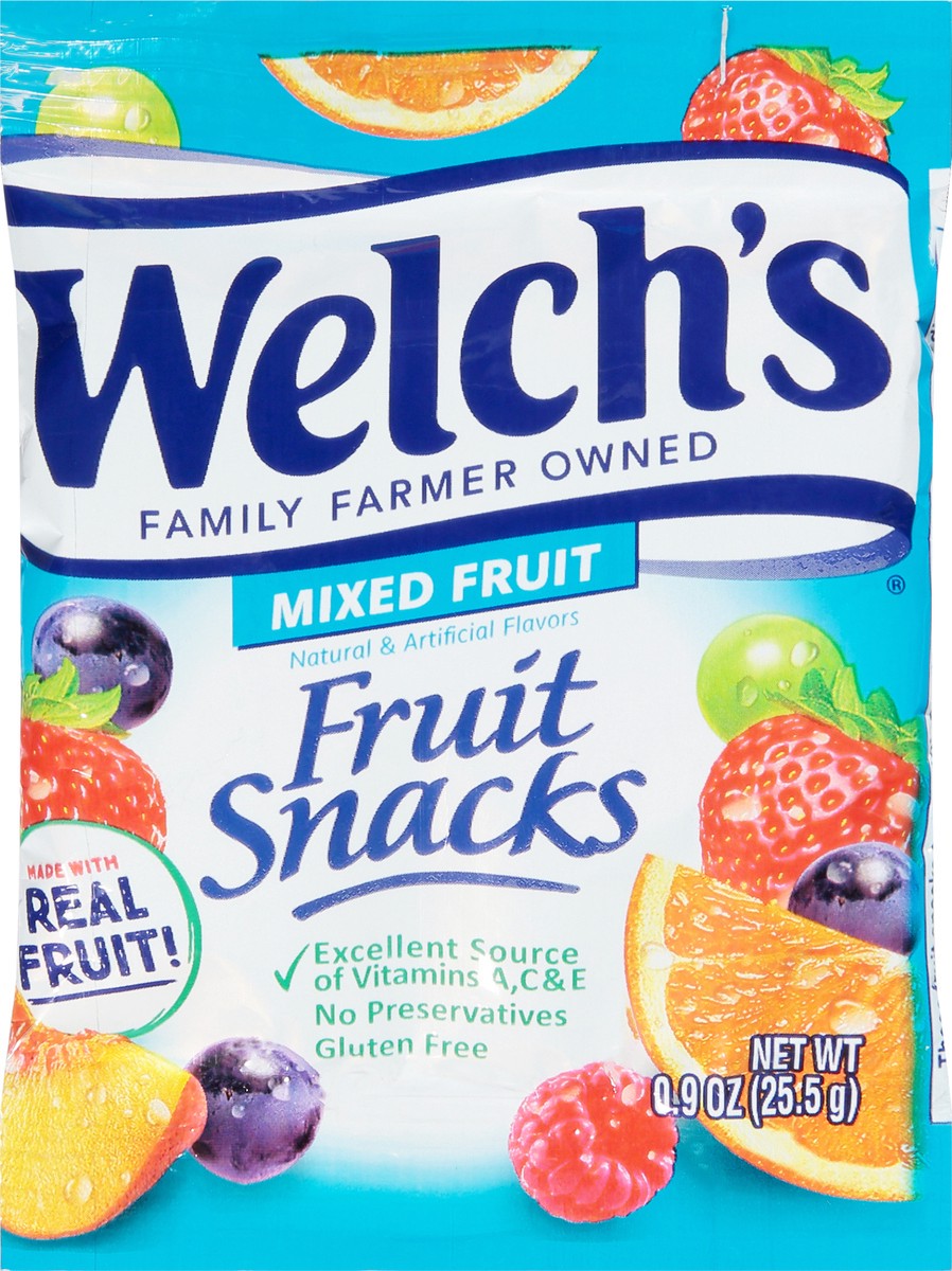 slide 9 of 10, Welch's Fruit Snacks, Mixed Fruit, 0.9 oz