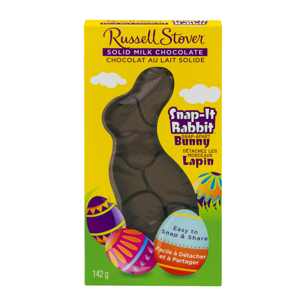 slide 1 of 1, Russell Stover Snap-It Rabbit Solid Milk Chocolate, 5 oz