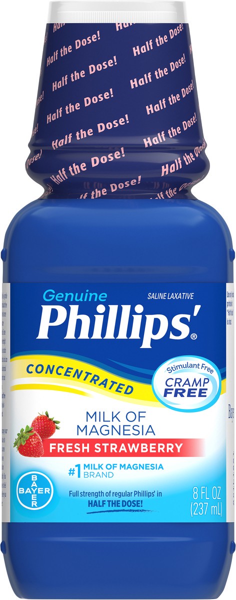 slide 1 of 4, Phillips' Genuine Fresh Strawberry Concentrated Milk of Magnesia 8 fl oz, 8 fl oz