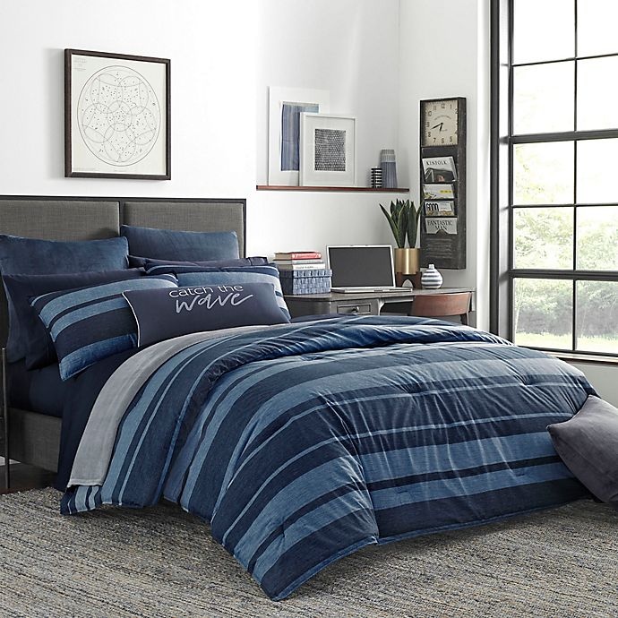 slide 1 of 5, Nautica Longpoint Twin/Twin XL Comforter Set - Navy, 1 ct