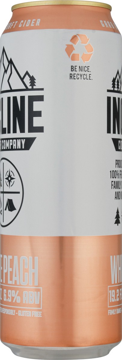 slide 4 of 12, Incline Cider Company White Peach Beer 19.2 fl oz, 19.2 fl oz