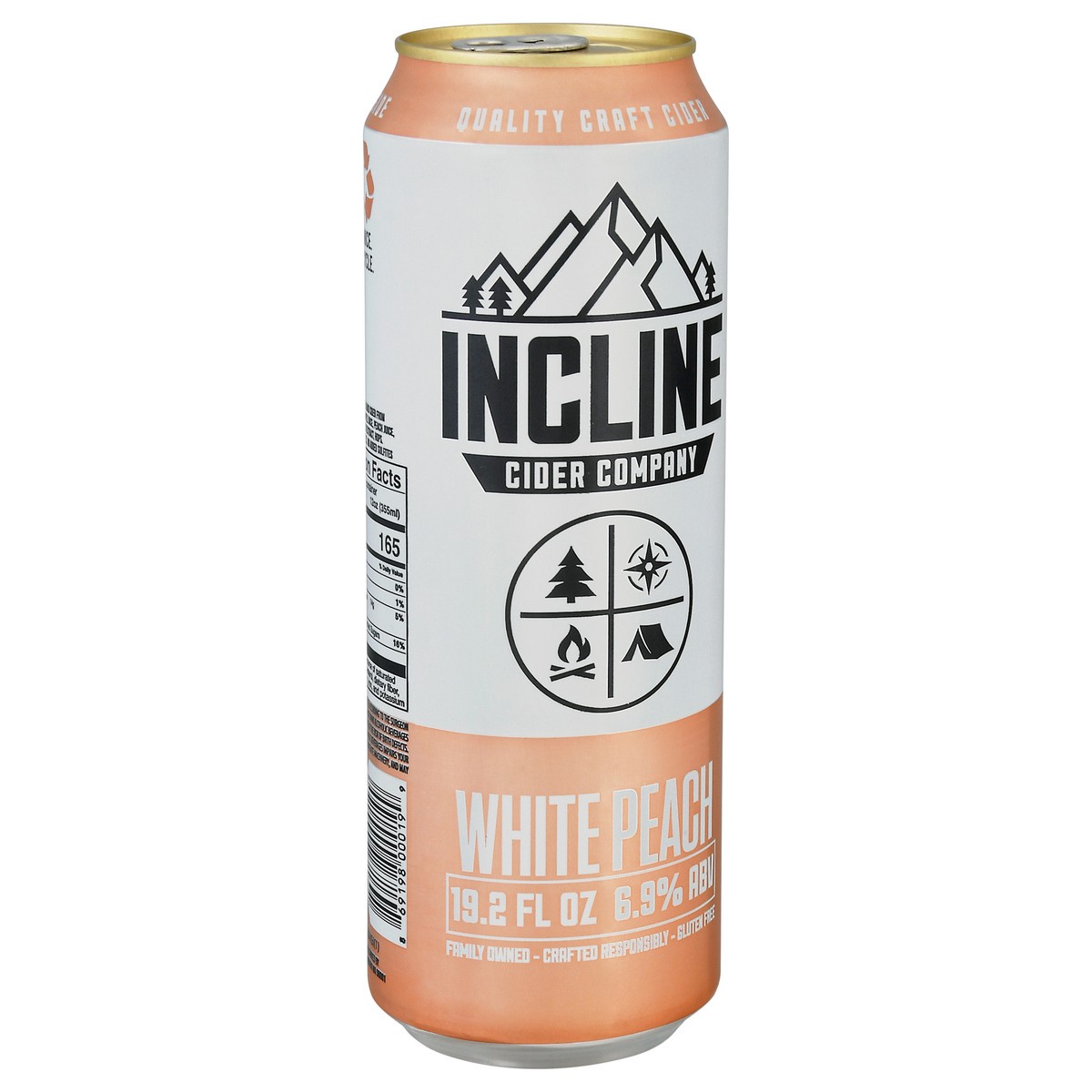 slide 10 of 12, Incline Cider Company White Peach Beer 19.2 fl oz, 19.2 fl oz