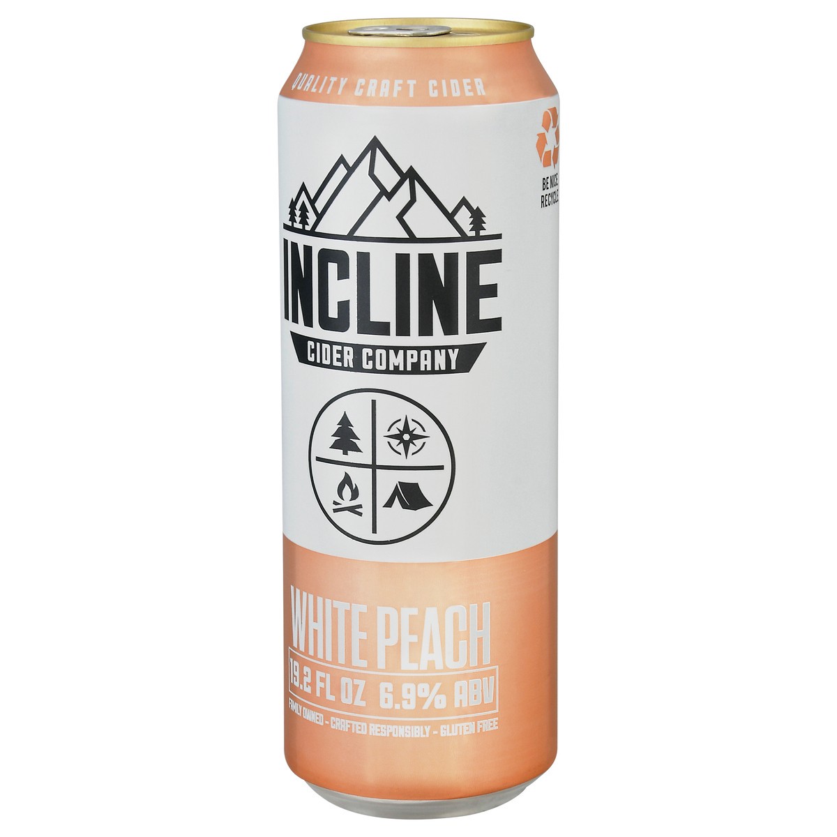 slide 2 of 12, Incline Cider Company White Peach Beer 19.2 fl oz, 19.2 fl oz