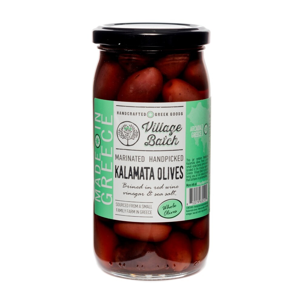 slide 1 of 1, Village Batch Marinated Handpicked Kalamata Olives, 12.7 oz