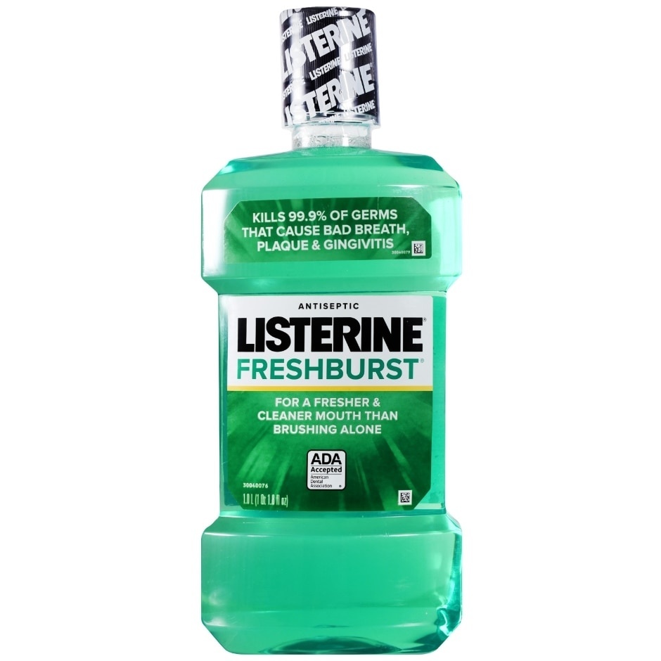 slide 1 of 1, Listerine Smart Rinse Nightly Reset, 1.5 liter