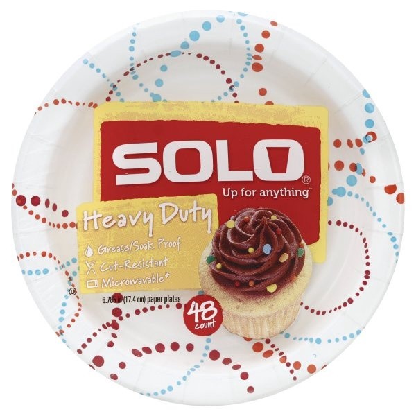 slide 1 of 2, Solo AnyDay Paper Plates 6.785 Inch 48 ea, 48 ct