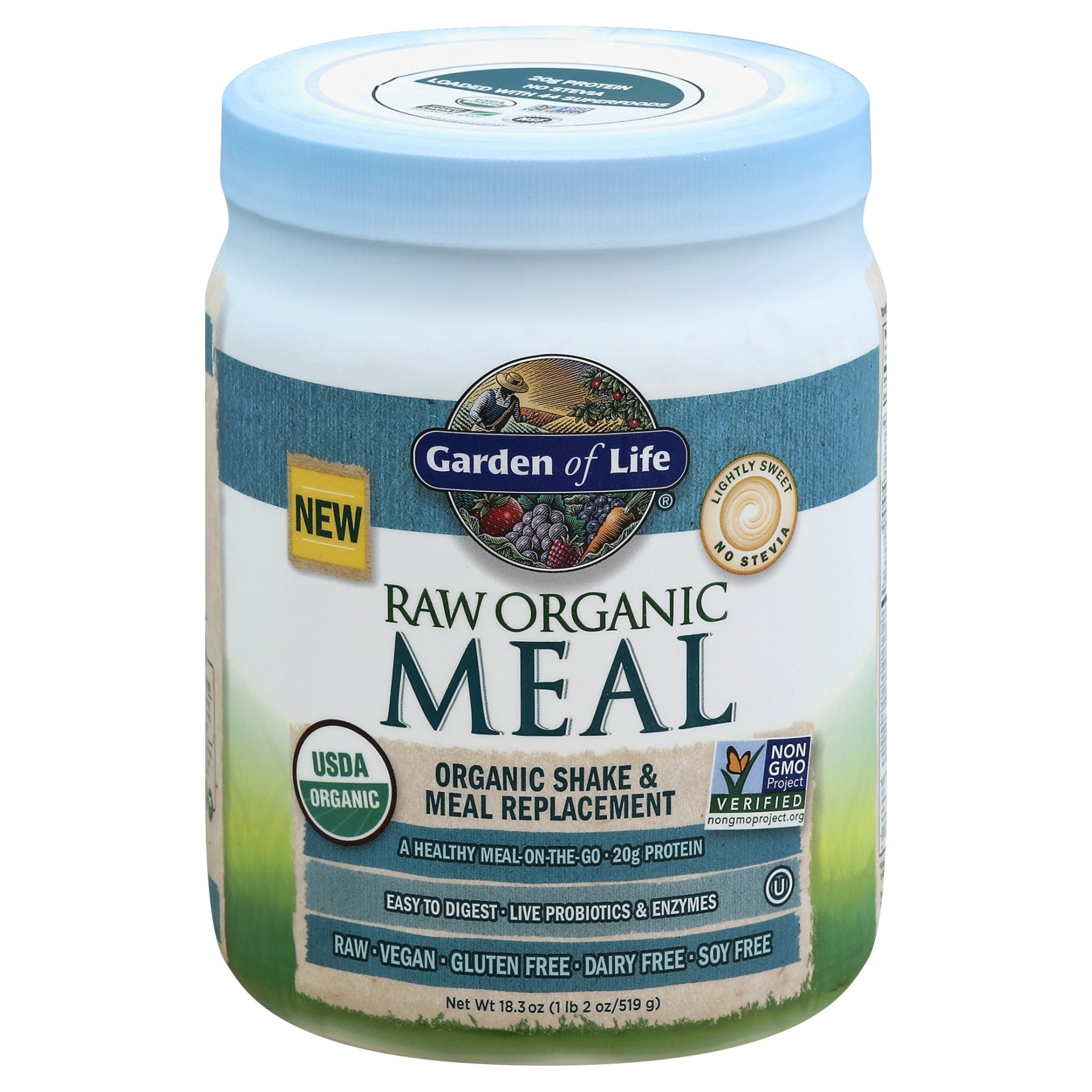 slide 1 of 2, Garden of Life Raw Organic Shake & Meal Replacement, 18.3 oz