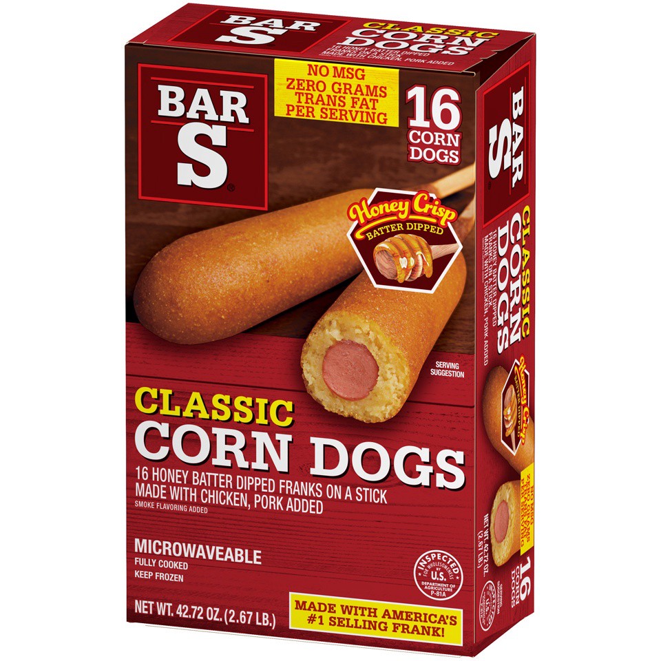 slide 3 of 7, Bar-S Classic Corn Dogs 42.72 oz. Box, 42.72 oz