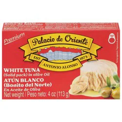 Palacio de Oriente Premium White Tuna in Olive Oil Solid Pack 4 oz