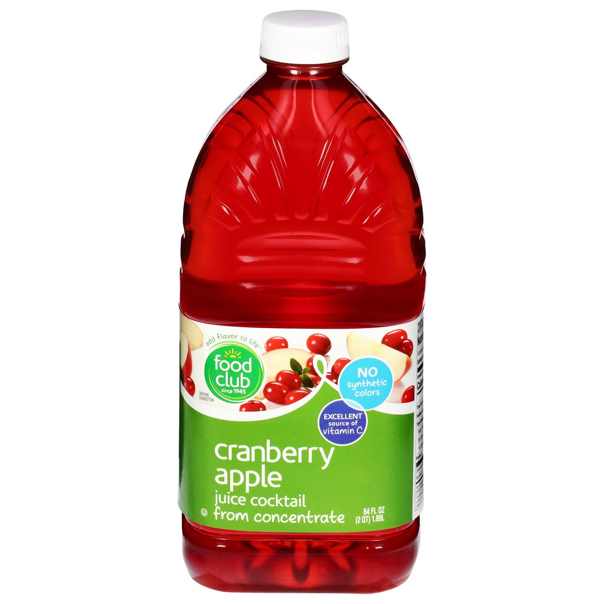 slide 1 of 15, Food Club Cranberry Apple Juice Cocktail - 64 fl oz, 64 fl oz