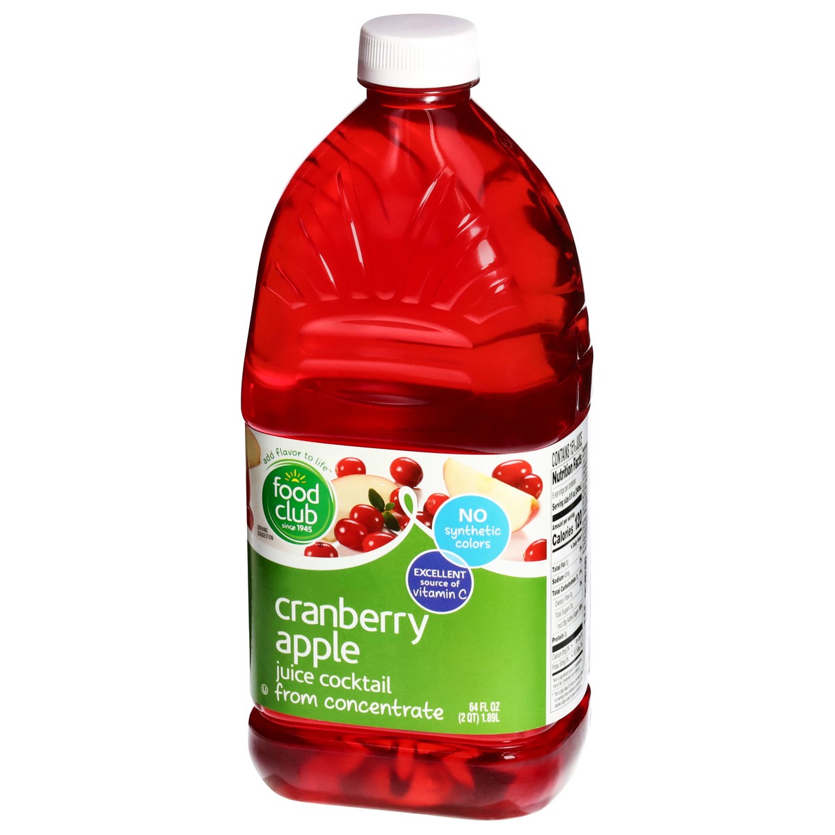 slide 2 of 15, Food Club Cranberry Apple Juice Cocktail - 64 fl oz, 64 fl oz