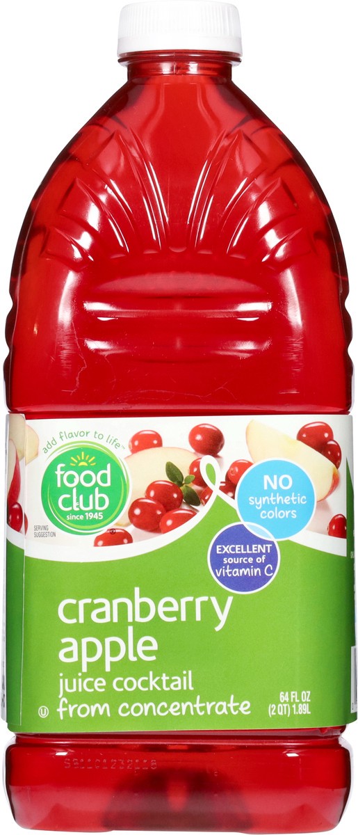 slide 7 of 15, Food Club Cranberry Apple Juice Cocktail - 64 fl oz, 64 fl oz