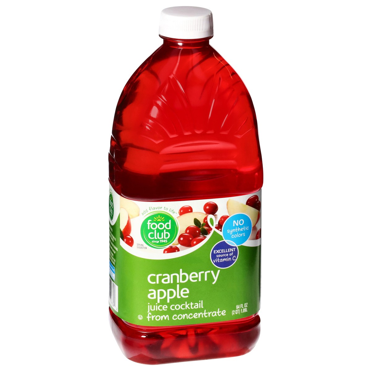 slide 10 of 15, Food Club Cranberry Apple Juice Cocktail - 64 fl oz, 64 fl oz