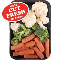 Weis Fresh Cut Broccoli, Cauliflower, & Baby Carrots