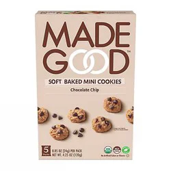 MadeGood Cookies Mini Choc Chip - 5 Package