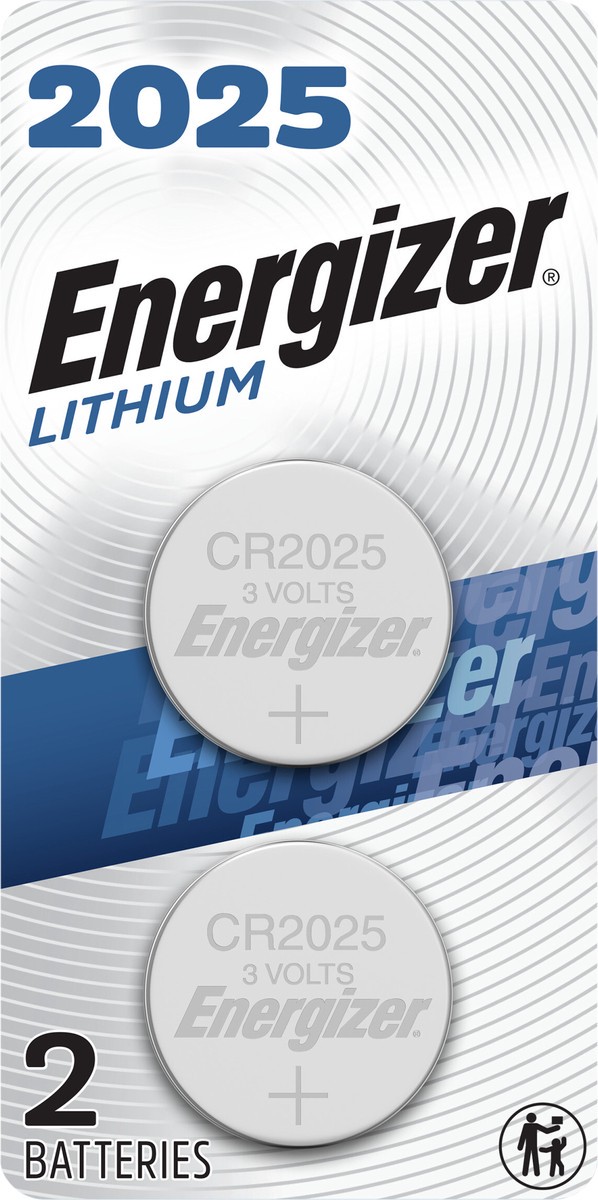 slide 2 of 3, Energizer 2025 Lithium Coin Batteries - 2 Count, 2 ct