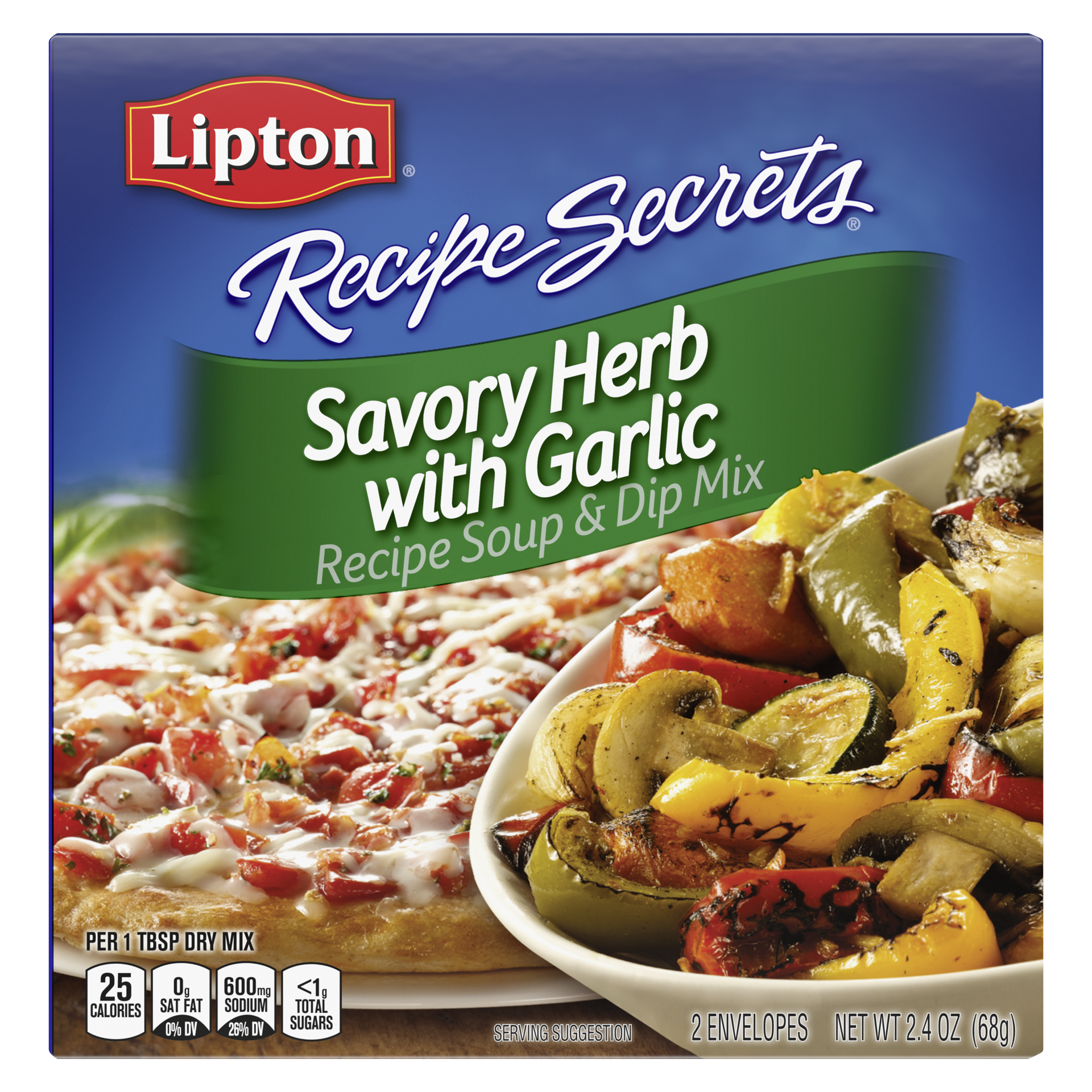 slide 4 of 4, Lipton Savory Herb with Garlic Recipe Soup & Dip Mix 2.0 ea, 2 ct