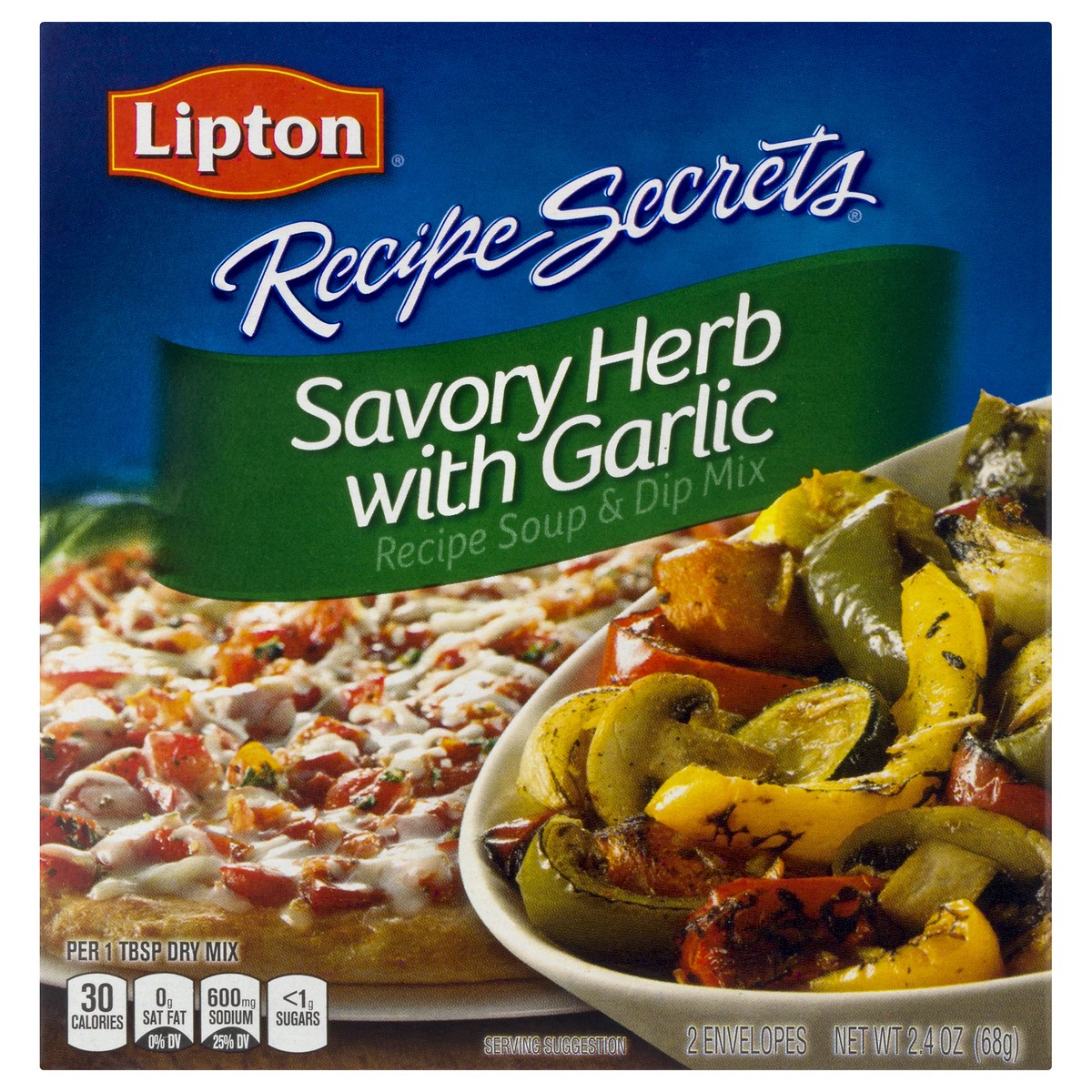 slide 1 of 4, Lipton Savory Herb with Garlic Recipe Soup & Dip Mix 2.0 ea, 2 ct