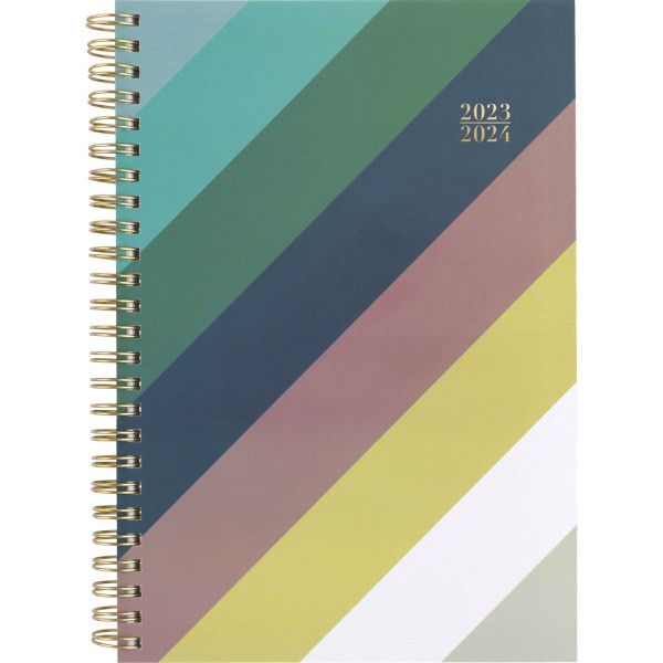 slide 1 of 4, Cambridge Rae Academic Weekly/Monthly Planner, 5-1/2" X 8-1/2", Multicolor, July 2023 To June 2024, 1670-200A, 1 ct