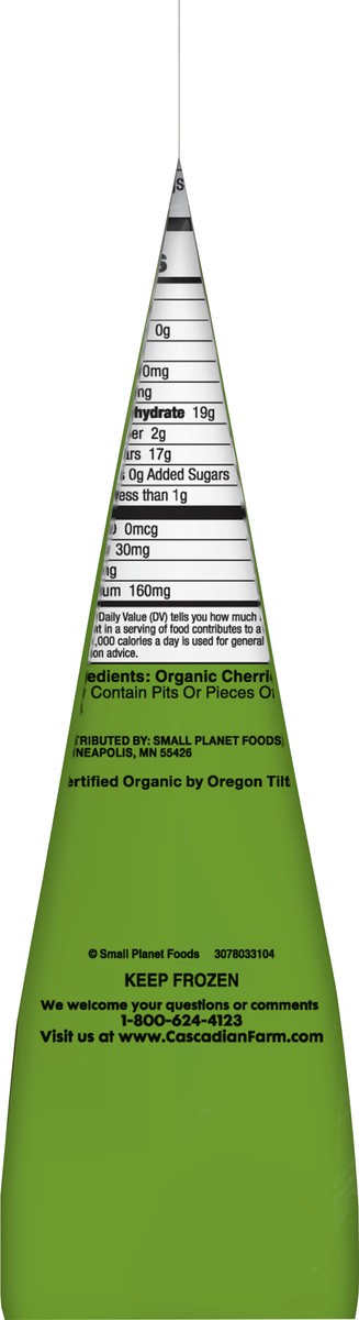 slide 3 of 9, Cascadian Farm Organic Cherries, Organically Farmed Fen Fruit, Non-GMO, 32 oz