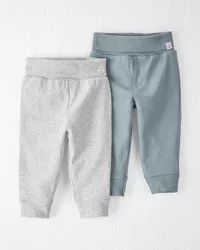 Littleplanet Baby Organic Cotton 2-Pack Joggers Multi 12M