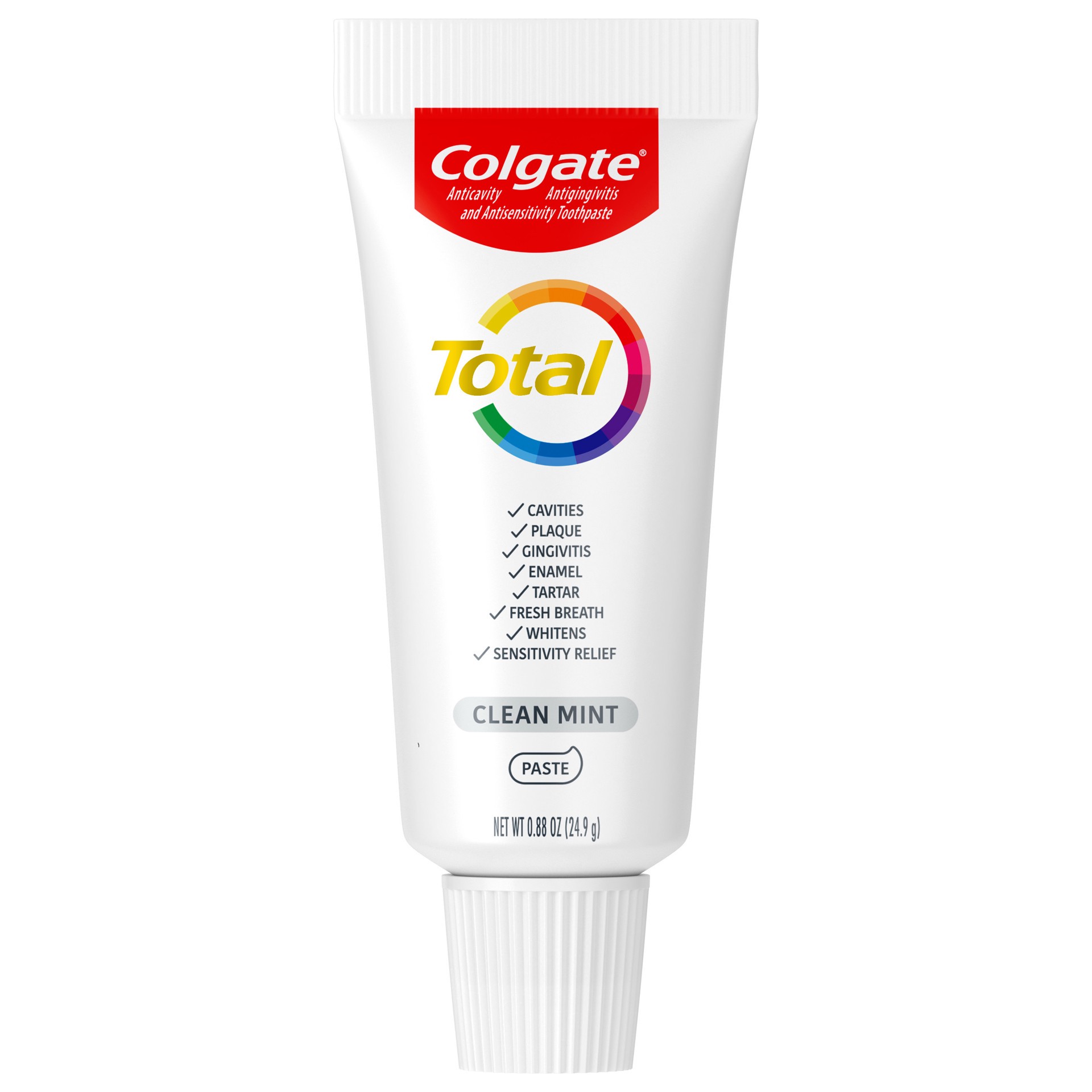 slide 4 of 10, Colgate Total Toothpaste, Clean Mint, 0.88oz, 0.88 oz