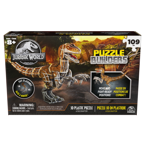 slide 25 of 25, Jurassic 3D Puzzle, 1 ct