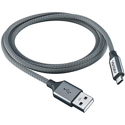 slide 1 of 1, Ventev Type C Cable Gray, 4 ft