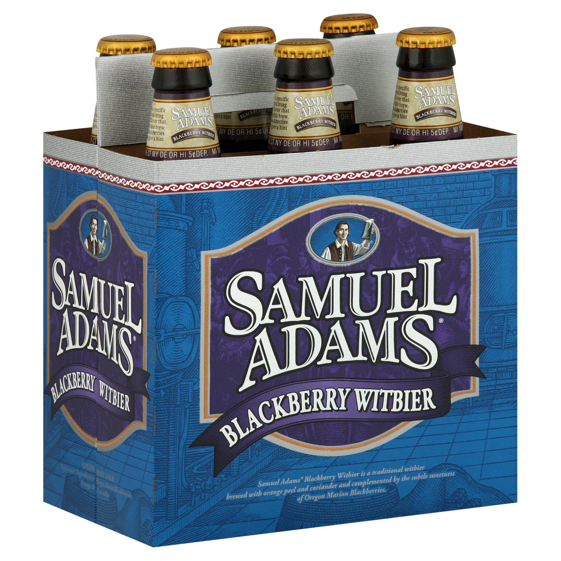 slide 1 of 1, Samuel Adams Blackberry Witbier, 6 ct; 12 oz