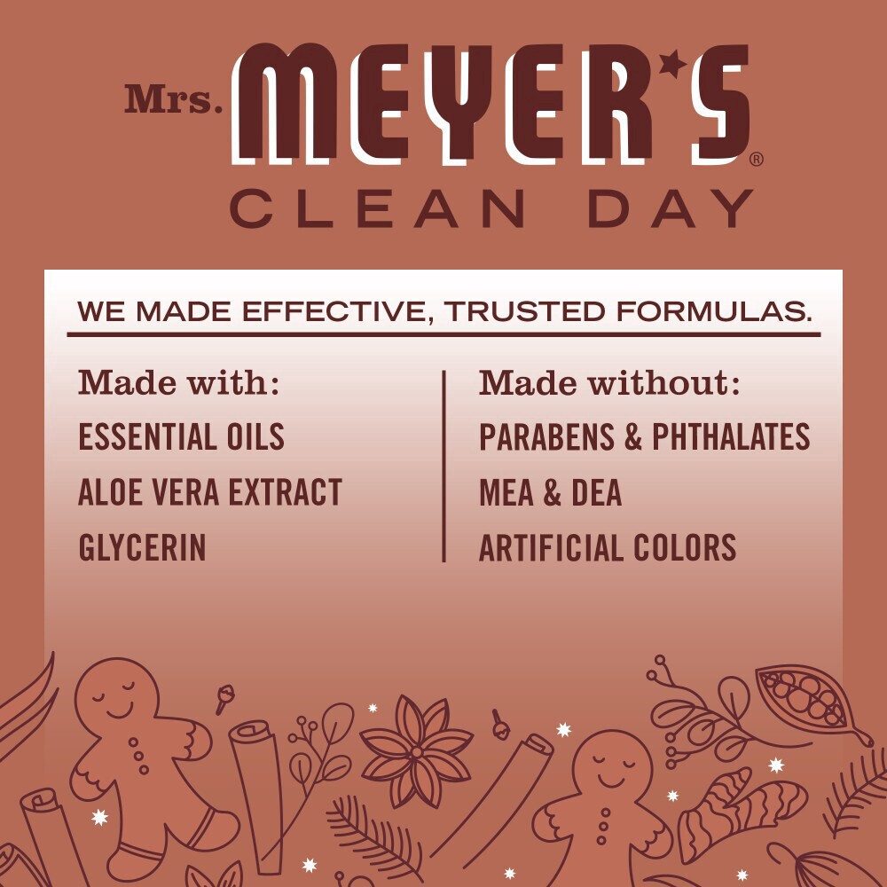 slide 5 of 5, Mrs. Meyer's Clean Day Gingerbread Liquid Dish Soap, 16 fl oz