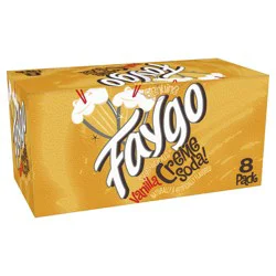 Faygo Creme Soda - 8 ct