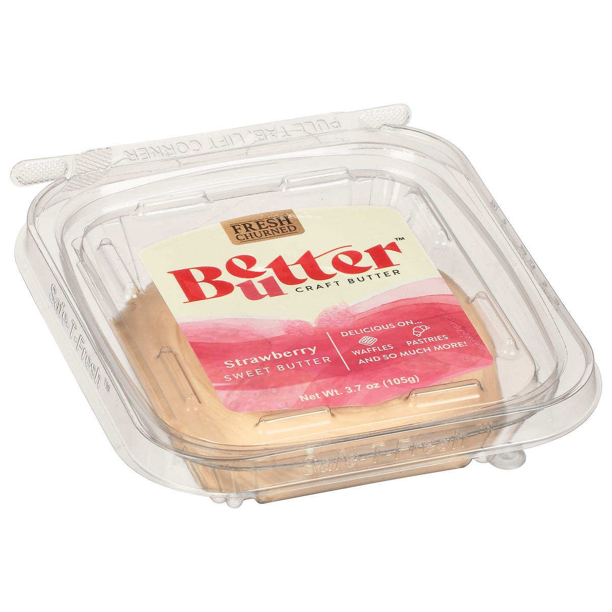 slide 2 of 9, Better Butter Strawberry Butter with a Hint of Honey 3.7 oz, 3.7 oz