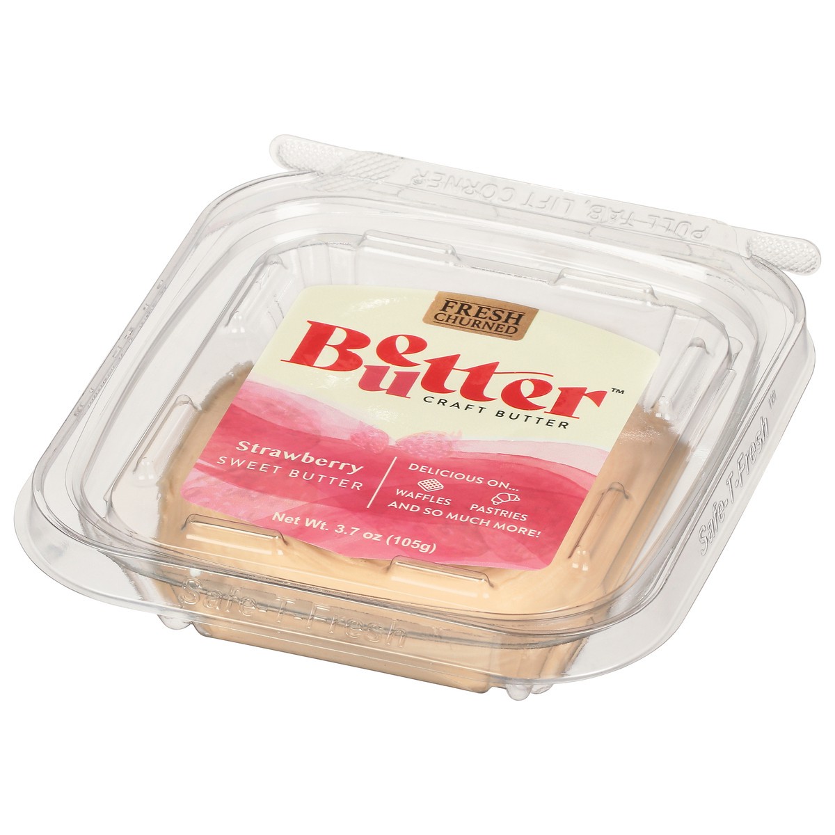 slide 6 of 9, Better Butter Strawberry Butter with a Hint of Honey 3.7 oz, 3.7 oz