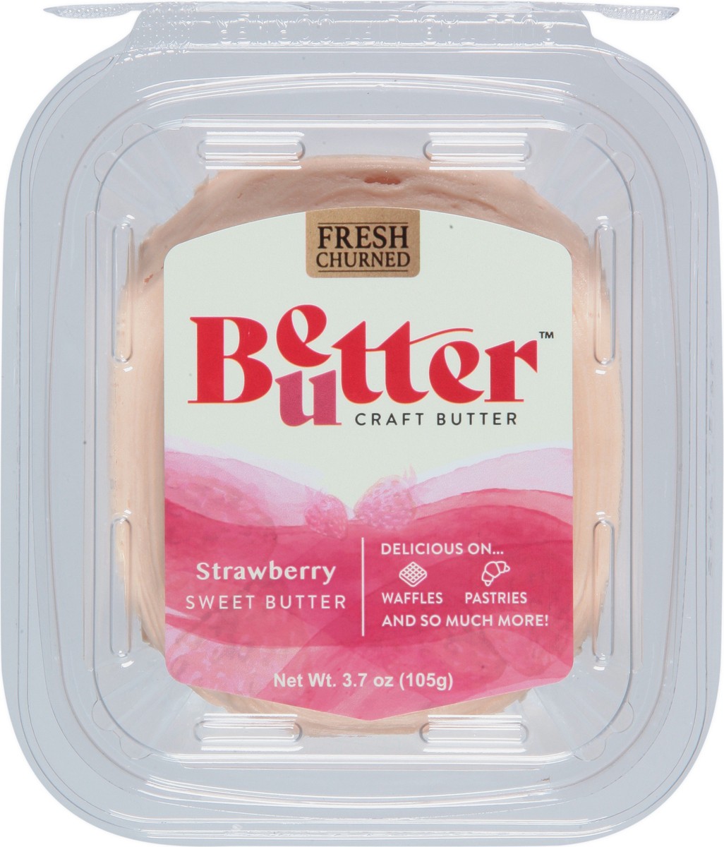 slide 4 of 9, Better Butter Strawberry Butter with a Hint of Honey 3.7 oz, 3.7 oz