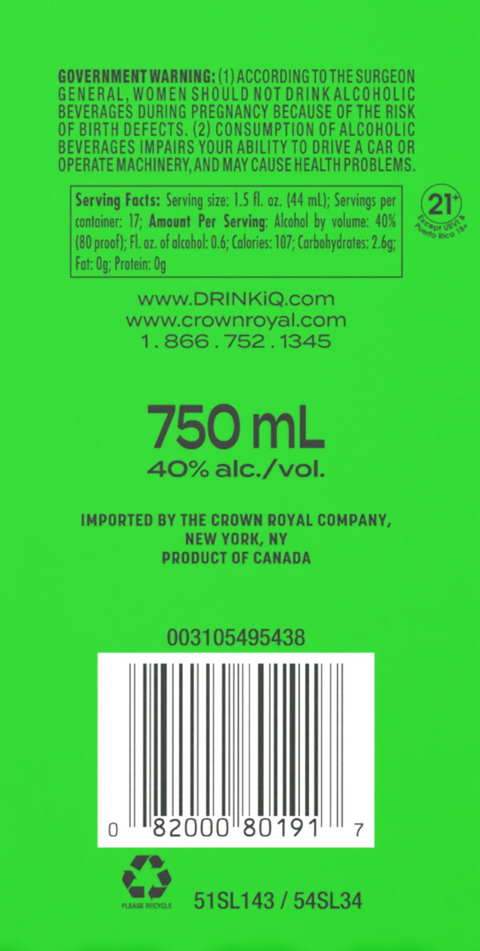 slide 2 of 4, Crown Royal Canadian Whisky Golden Apple 23Yr, 750 ml