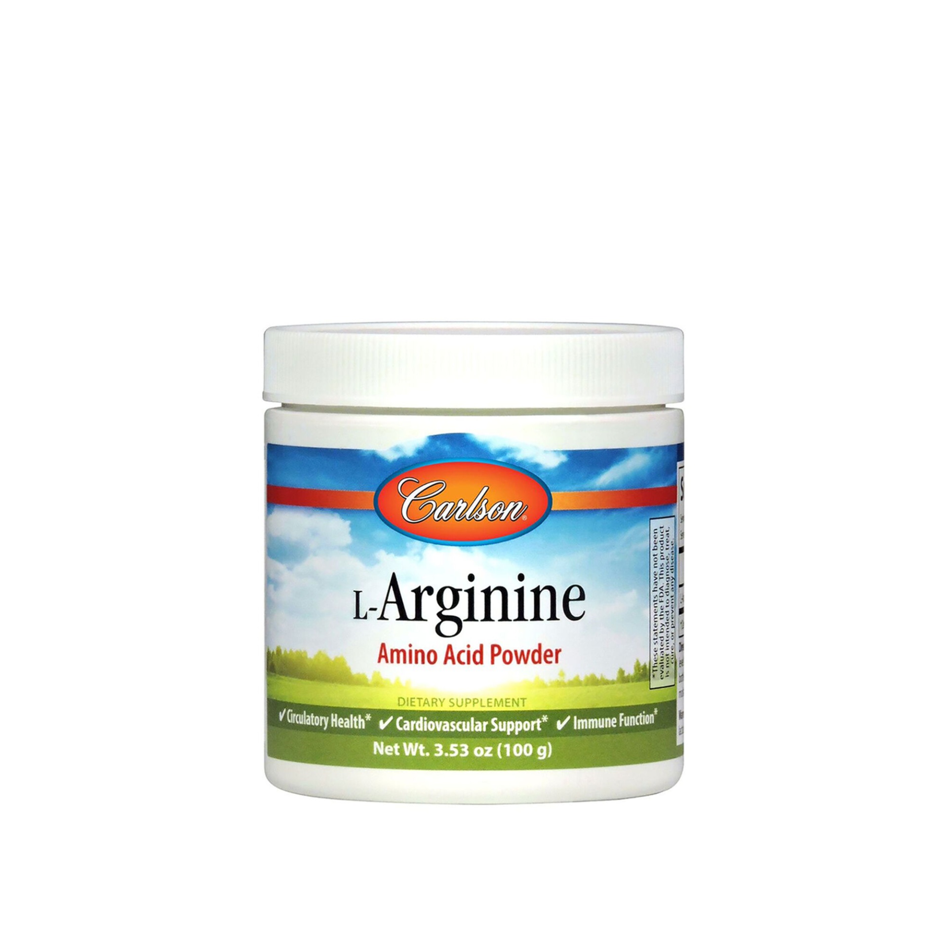 slide 1 of 1, Carlson L-Arginine Amino Acid Powder, 3.53 oz