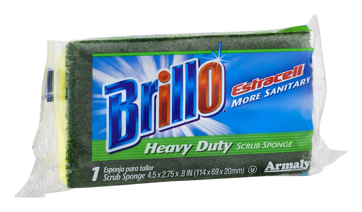 slide 4 of 9, Brillo Estracell Scrub Sponge 1 Ct, 1 ct