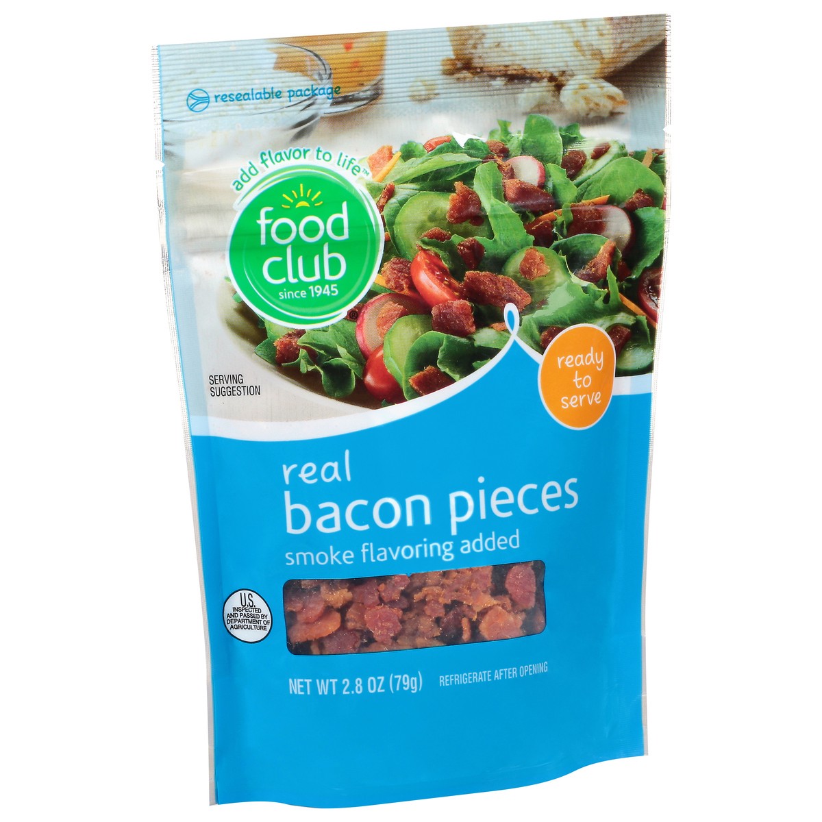 slide 8 of 11, Food Club Real Bacon Pieces 2.8 oz, 2.8 oz