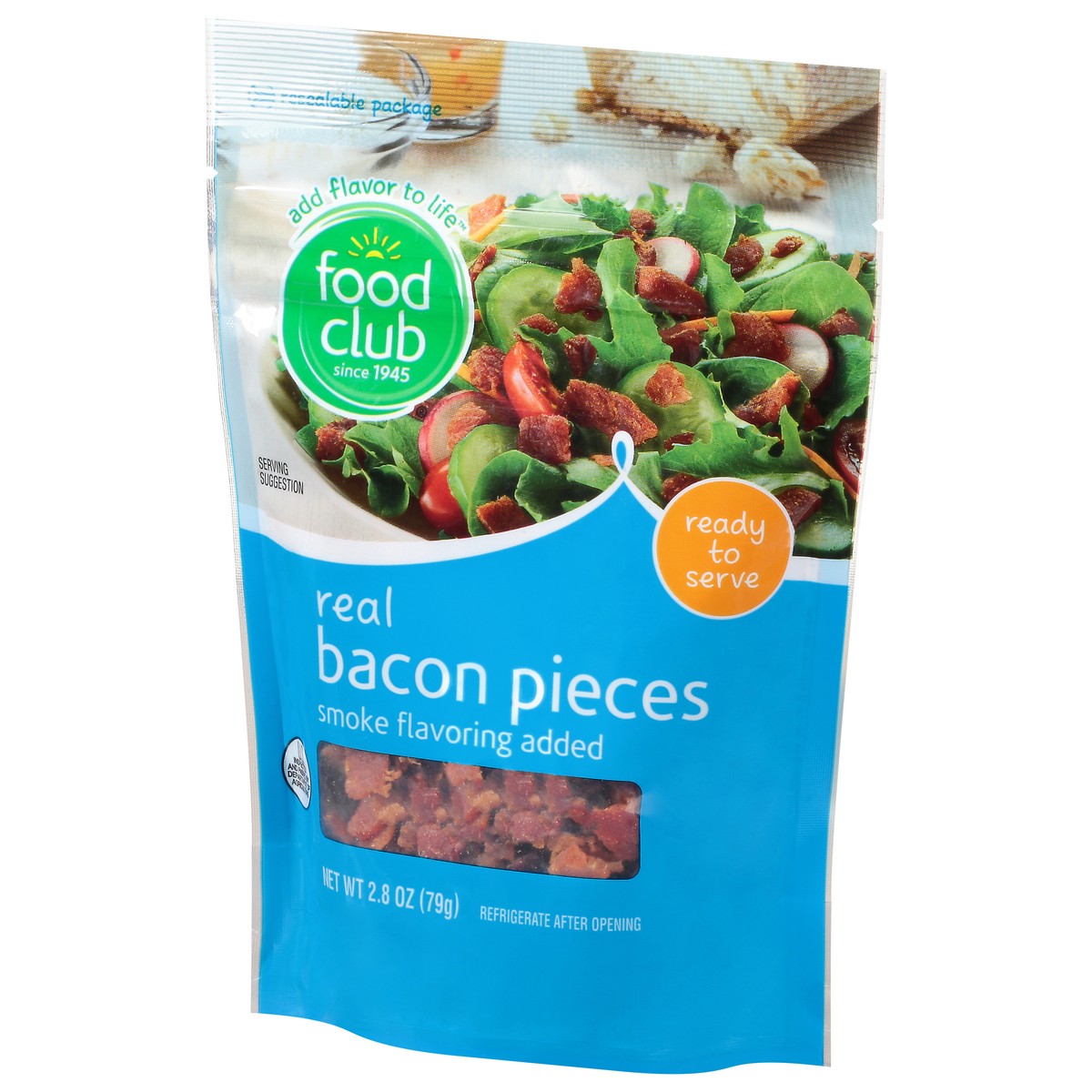 slide 9 of 11, Food Club Real Bacon Pieces 2.8 oz, 2.8 oz