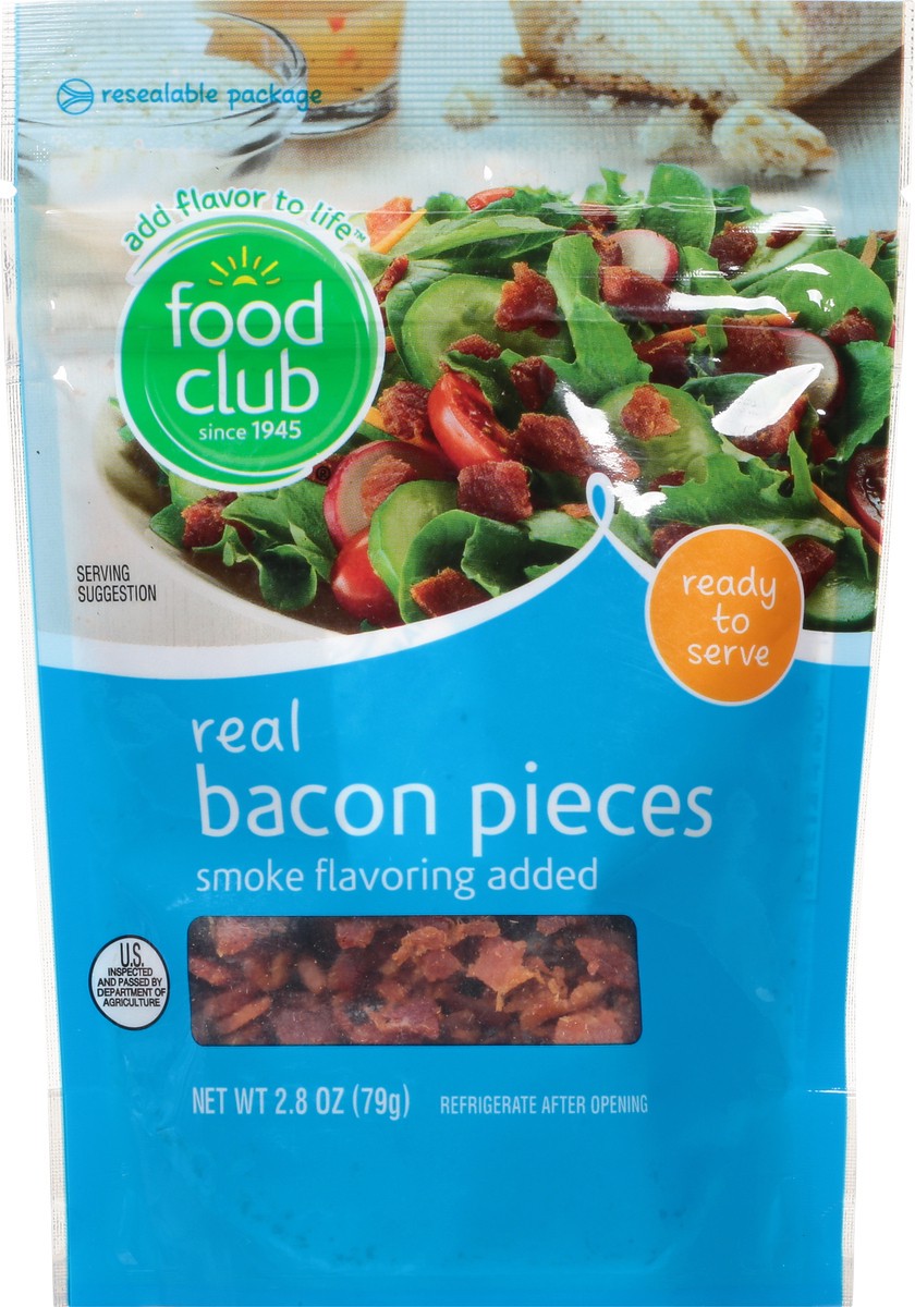 slide 11 of 11, Food Club Real Bacon Pieces 2.8 oz, 2.8 oz