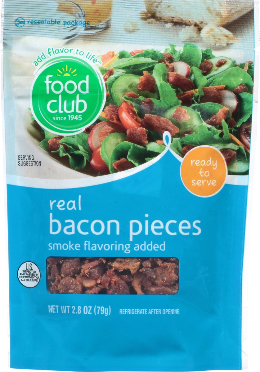 slide 1 of 11, Food Club Real Bacon Pieces 2.8 oz, 2.8 oz