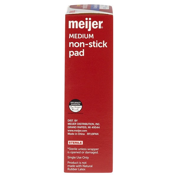 slide 4 of 9, Meijer Non-stick Medium Pads, 2"x3", 10 ct