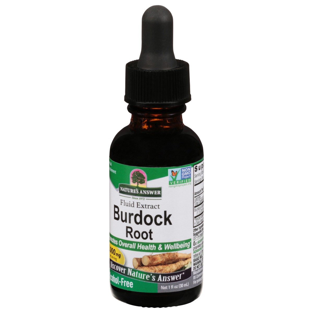 slide 5 of 9, Nature's Answer 2000 mg Burdock Root Fluid Extract 1 fl oz, 1 fl oz