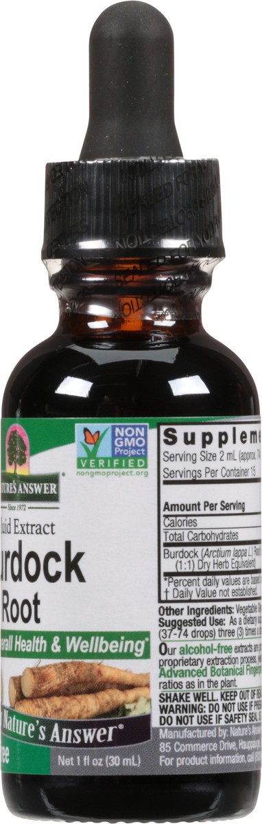 slide 3 of 9, Nature's Answer 2000 mg Burdock Root Fluid Extract 1 fl oz, 1 fl oz