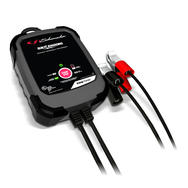 slide 1 of 1, Schumacher 8 Amp Fully Automatic Battery Charger, 1 ct