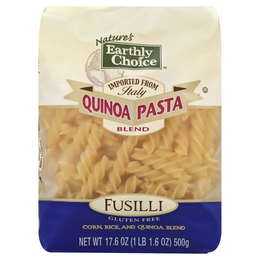 slide 1 of 1, Nature's Earthly Choice Quinoa Pasta Blend Fusilli, 17.6 oz