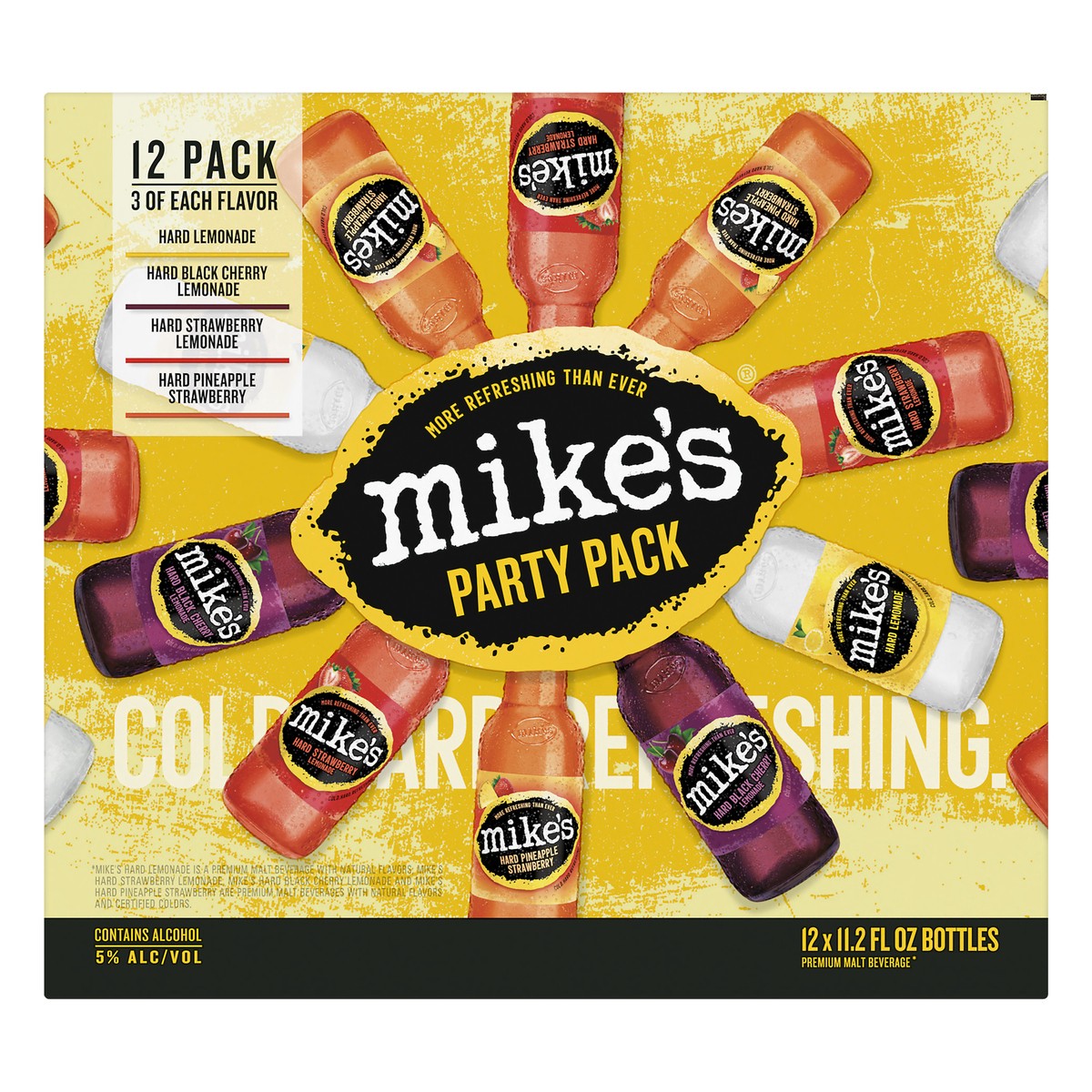 slide 1 of 6, Mike's 12 Pack Party Pack Premium Malt Beverage Beer 12 ea, 12 ct; 11.2 oz