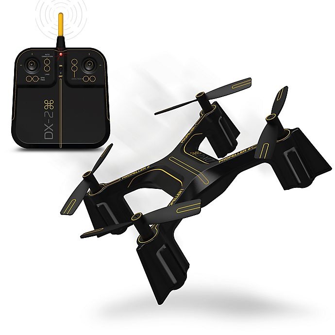 slide 1 of 9, Sharper Image DX Stunt Drone - Black/Yellow, 1 ct