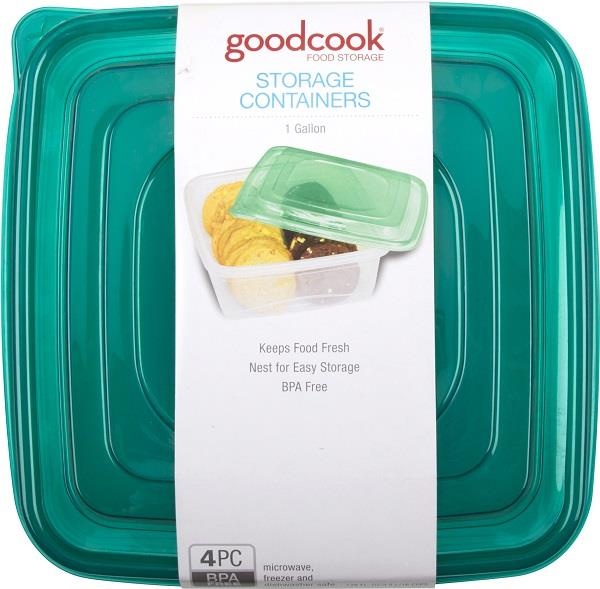 slide 1 of 1, Good Cook Food Storage Set - Teal, 2 ct