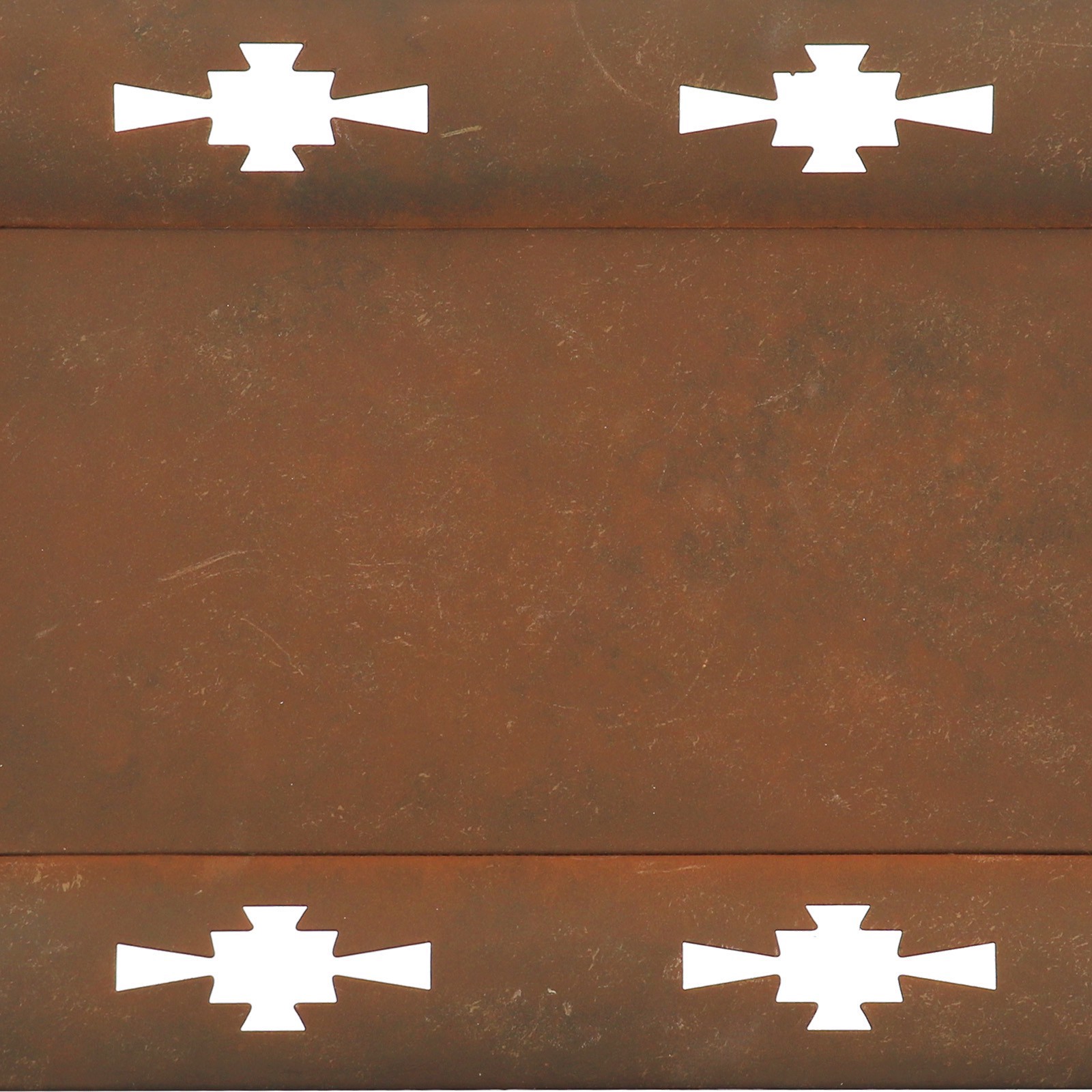 slide 2 of 3, 15" Red Rust Metal Tray Tabletop Decor By Ashland, 15 in
